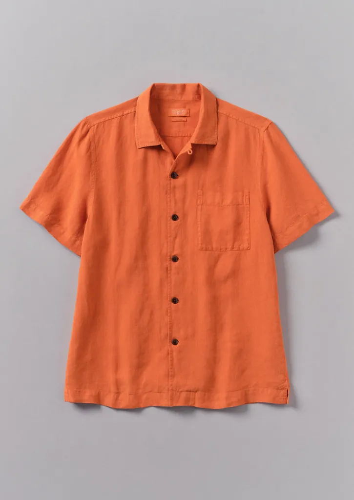 TOAST Linen Short Sleeve Shirt- Linen|Shirts