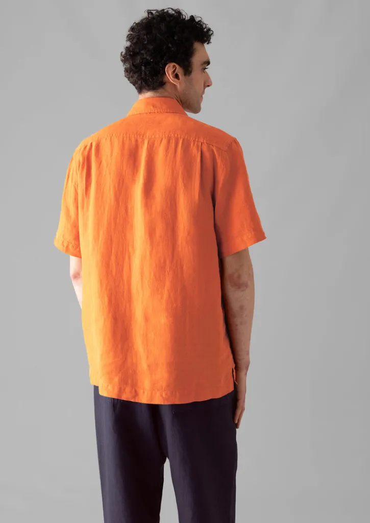 TOAST Linen Short Sleeve Shirt- Linen|Shirts