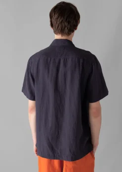 TOAST Linen Short Sleeve Shirt- Linen|Shirts