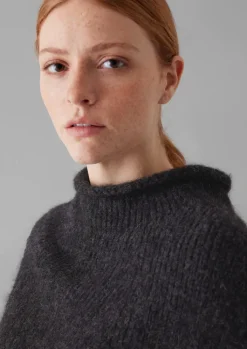 TOAST Lofty Alpaca Blend Knitted Poncho-Women Hats, Scarves & Gloves|Knitwear