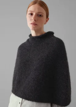 TOAST Lofty Alpaca Blend Knitted Poncho-Women Hats, Scarves & Gloves|Knitwear