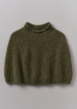 TOAST Lofty Alpaca Blend Knitted Poncho-Women Hats, Scarves & Gloves|Knitwear