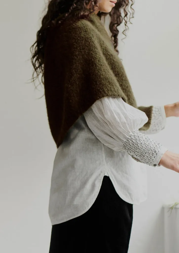 TOAST Lofty Alpaca Blend Knitted Poncho-Women Hats, Scarves & Gloves|Knitwear