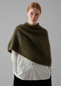 TOAST Lofty Alpaca Blend Knitted Poncho-Women Hats, Scarves & Gloves|Knitwear