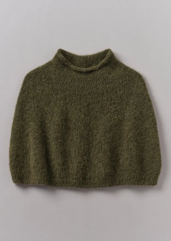 TOAST Lofty Alpaca Blend Knitted Poncho-Women Hats, Scarves & Gloves|Knitwear