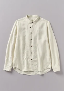 TOAST Loop Button Linen Shirt- Linen|Shirts