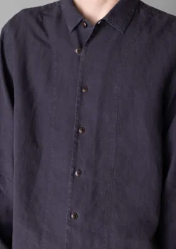TOAST Loop Button Linen Shirt- Shirts
