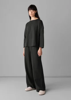 TOAST Loopback Jersey Wide Leg Trousers-Women Jersey|Loungewear