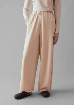 TOAST Loopback Jersey Wide Leg Trousers-Women Jersey|Loungewear