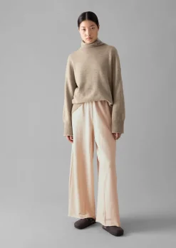 TOAST Loopback Jersey Wide Leg Trousers-Women Jersey|Loungewear