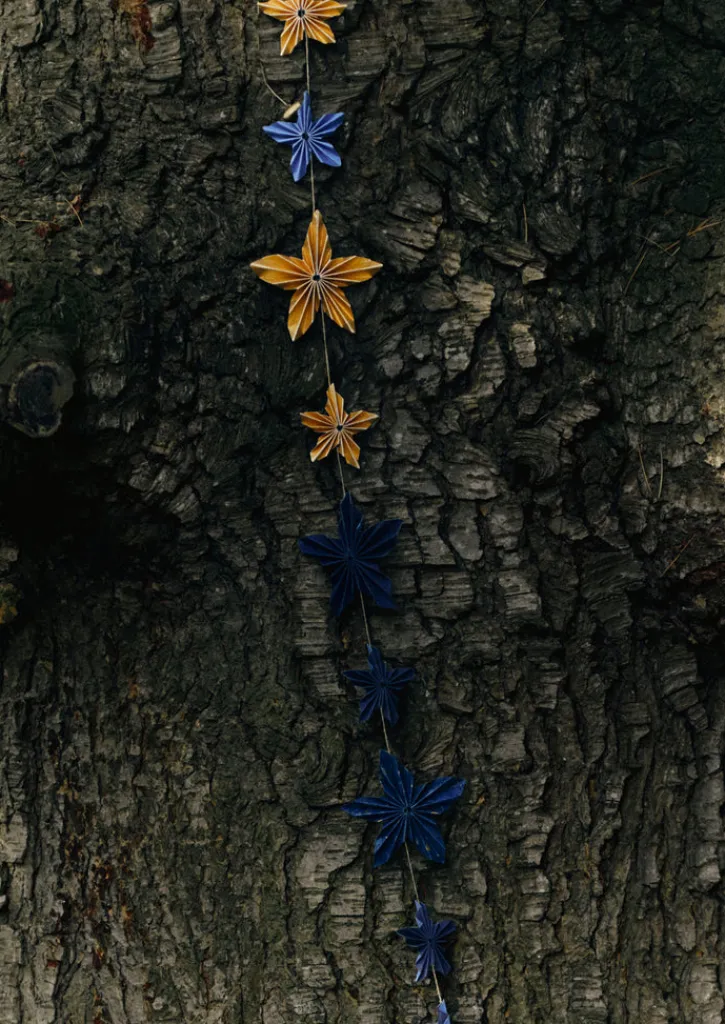 TOAST Marbled Star Paper Garland- Christmas Decorations