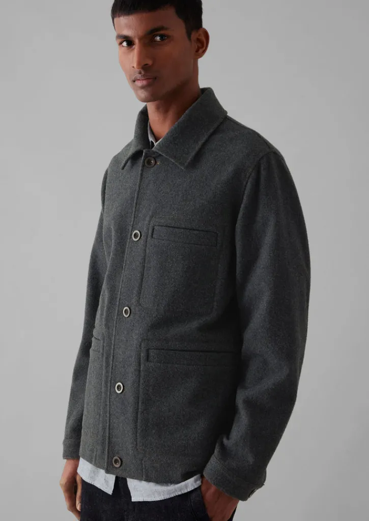 TOAST Melton Wool Blend Chore Jacket- Workwear|Coats & Jackets