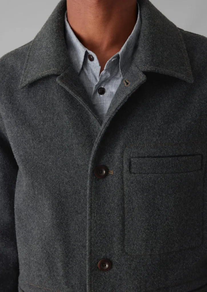 TOAST Melton Wool Blend Chore Jacket- Workwear|Coats & Jackets