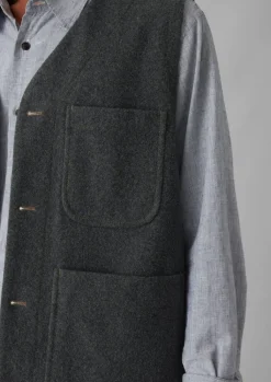 TOAST Melton Wool Blend Gilet- Coats & Jackets|Knitwear