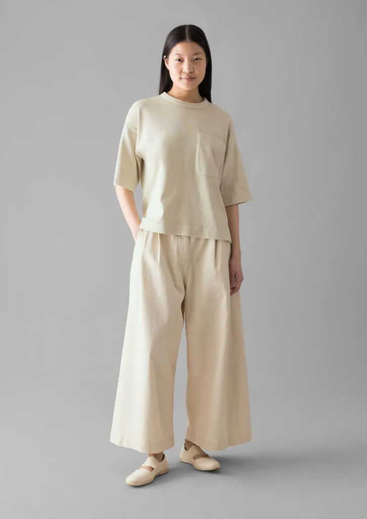 TOAST Mineral Dyed Cotton Boxy Tee-Women Jersey|Tops & Tees