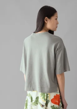 TOAST Mineral Dyed Cotton Boxy Tee-Women Jersey|Tops & Tees