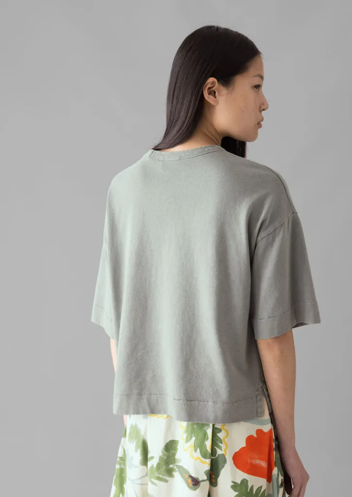 TOAST Mineral Dyed Cotton Boxy Tee-Women Jersey|Tops & Tees