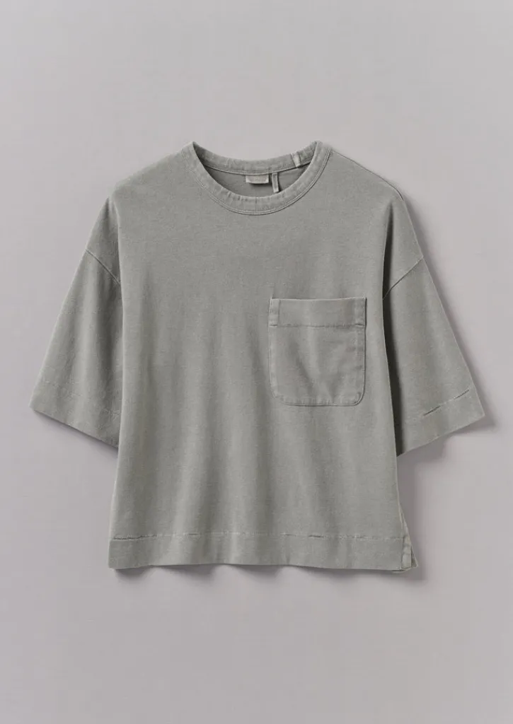 TOAST Mineral Dyed Cotton Boxy Tee-Women Jersey|Tops & Tees