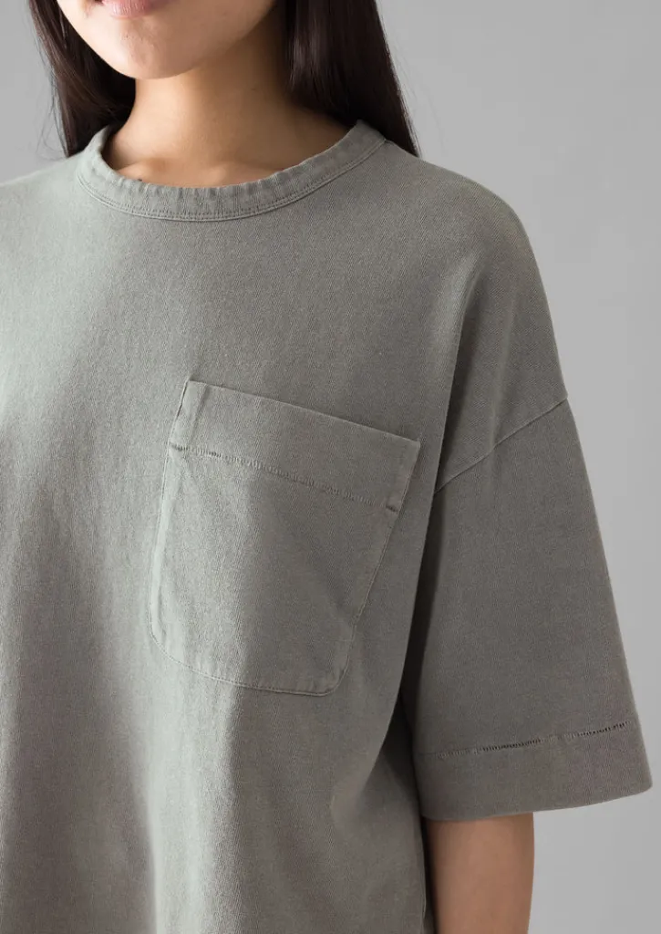 TOAST Mineral Dyed Cotton Boxy Tee-Women Jersey|Tops & Tees
