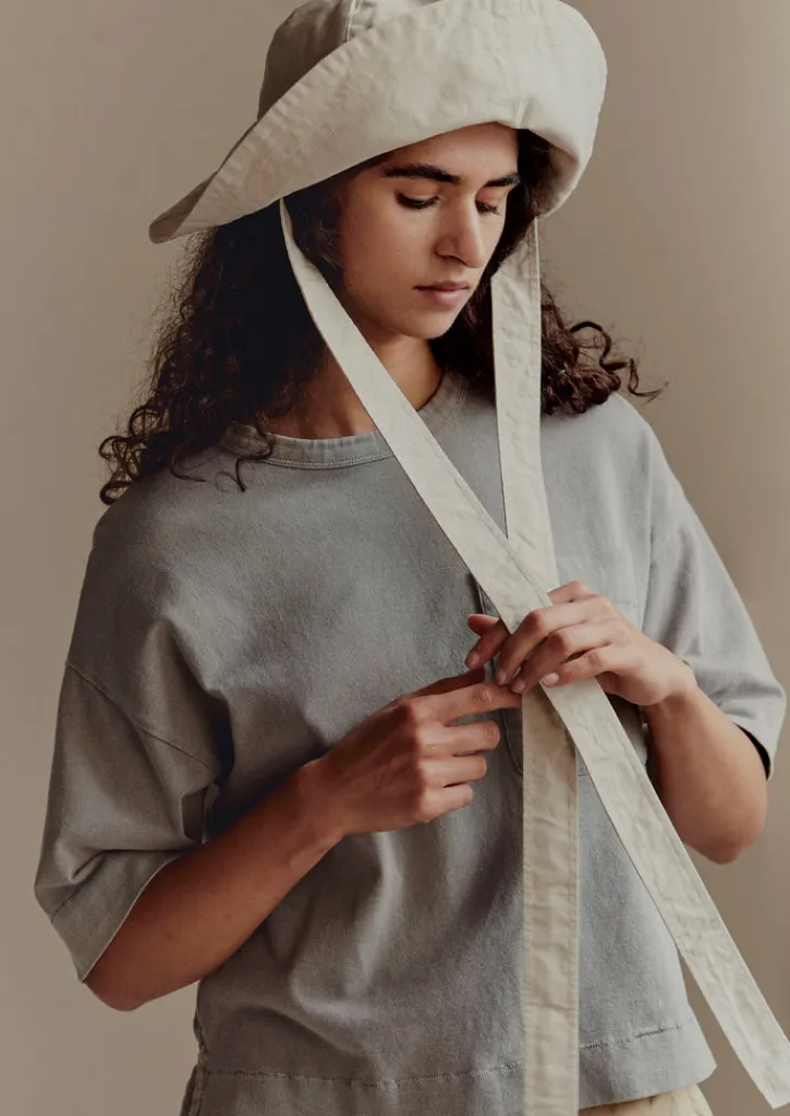 TOAST Mineral Dyed Cotton Boxy Tee-Women Jersey|Tops & Tees