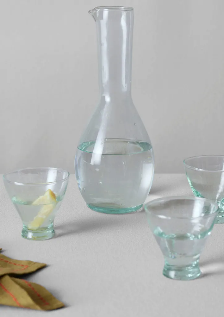 TOAST Mini Fluted Moroccan Glasses Set- Glass|Kitchen