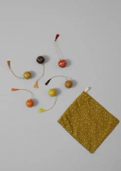 TOAST Mini Hand Painted Bauble Set- Christmas Decorations