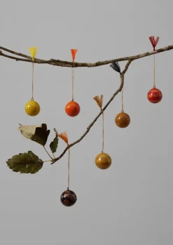 TOAST Mini Hand Painted Bauble Set- Christmas Decorations