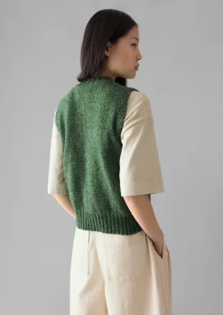 TOAST Neat Mouline Wool Tank-Women Knitwear