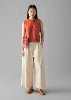 TOAST Neat Mouline Wool Tank-Women Knitwear
