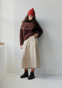 TOAST Organic Cord A Line Skirt-Women Cord|Workwear