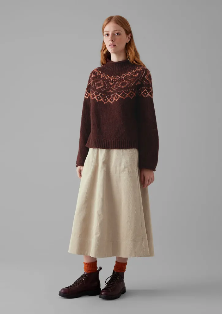 TOAST Organic Cord A Line Skirt-Women Cord|Workwear