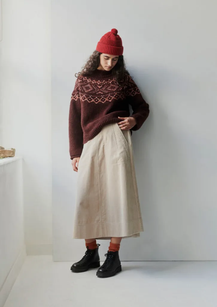 TOAST Organic Cord A Line Skirt-Women Cord|Workwear