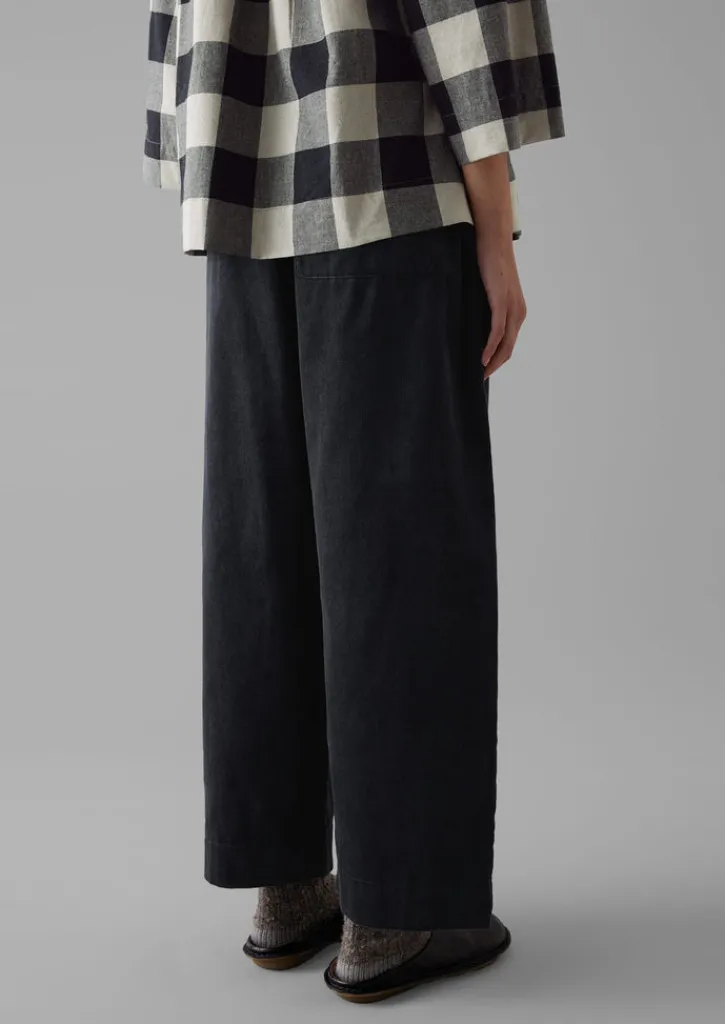 TOAST Organic Cord Barrel Leg Trousers-Women Cord|Loungewear