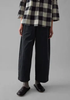 TOAST Organic Cord Barrel Leg Trousers-Women Cord|Loungewear