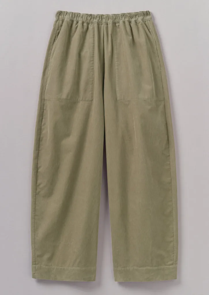 TOAST Organic Cord Barrel Leg Trousers-Women Cord|Loungewear