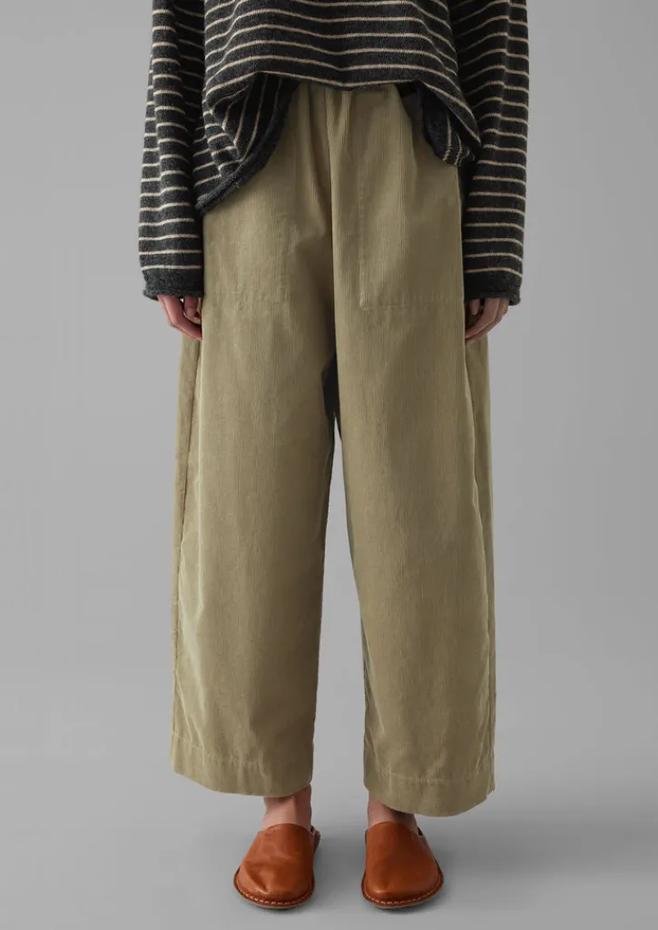 TOAST Organic Cord Barrel Leg Trousers-Women Cord|Loungewear
