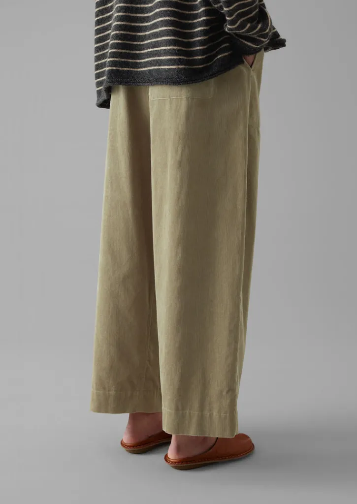 TOAST Organic Cord Barrel Leg Trousers-Women Cord|Loungewear