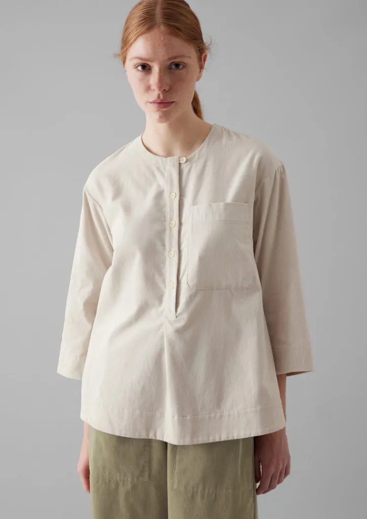 TOAST Organic Cord Patch Pocket Shirt-Women Cord|Loungewear