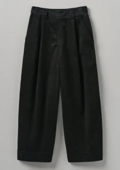 TOAST Organic Cord Pleat Front Trousers-Women Cord|Trousers