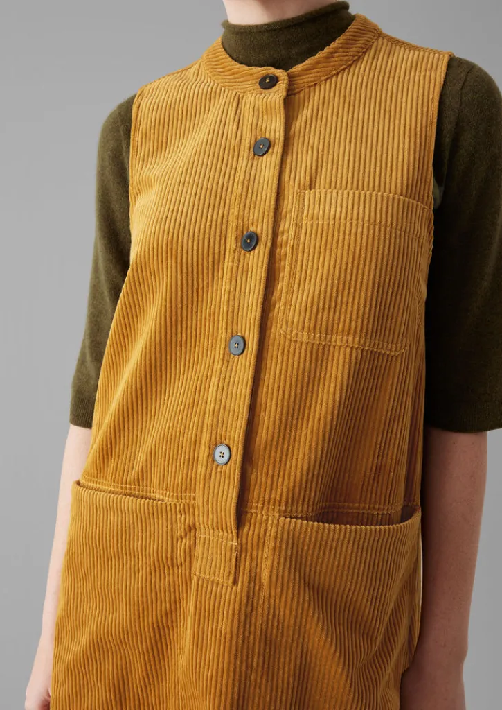 TOAST Organic Cord Sleeveless Tunic Dress-Women Cord|Dresses