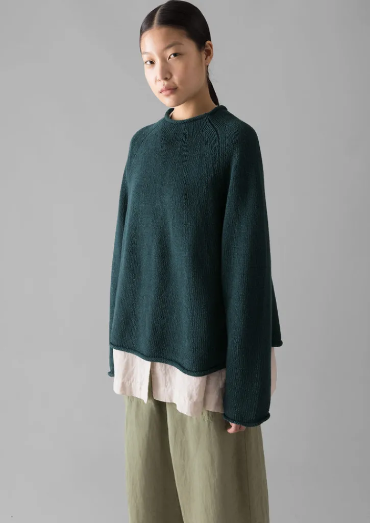 TOAST Organic Cotton Linen Easy Sweater-Women Linen|Jersey