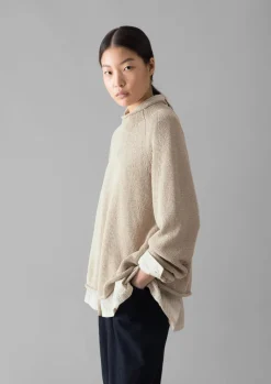 TOAST Organic Cotton Linen Easy Sweater-Women Linen|Jersey