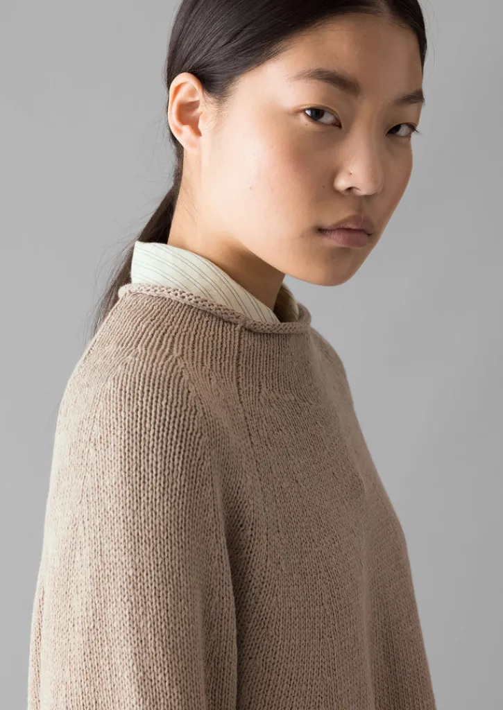 TOAST Organic Cotton Linen Easy Sweater-Women Linen|Jersey
