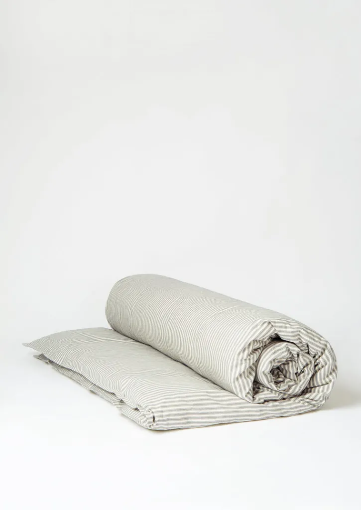 TOAST Organic Cotton Ticking Stripe Duvet Cover- Textiles|Bed Linen
