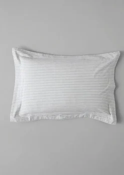 TOAST Organic Cotton Ticking Stripe Oxford Pillowcase- Textiles|Bed Linen