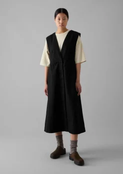 TOAST Organic Denim Pinafore Dress-Women Denim|Dresses