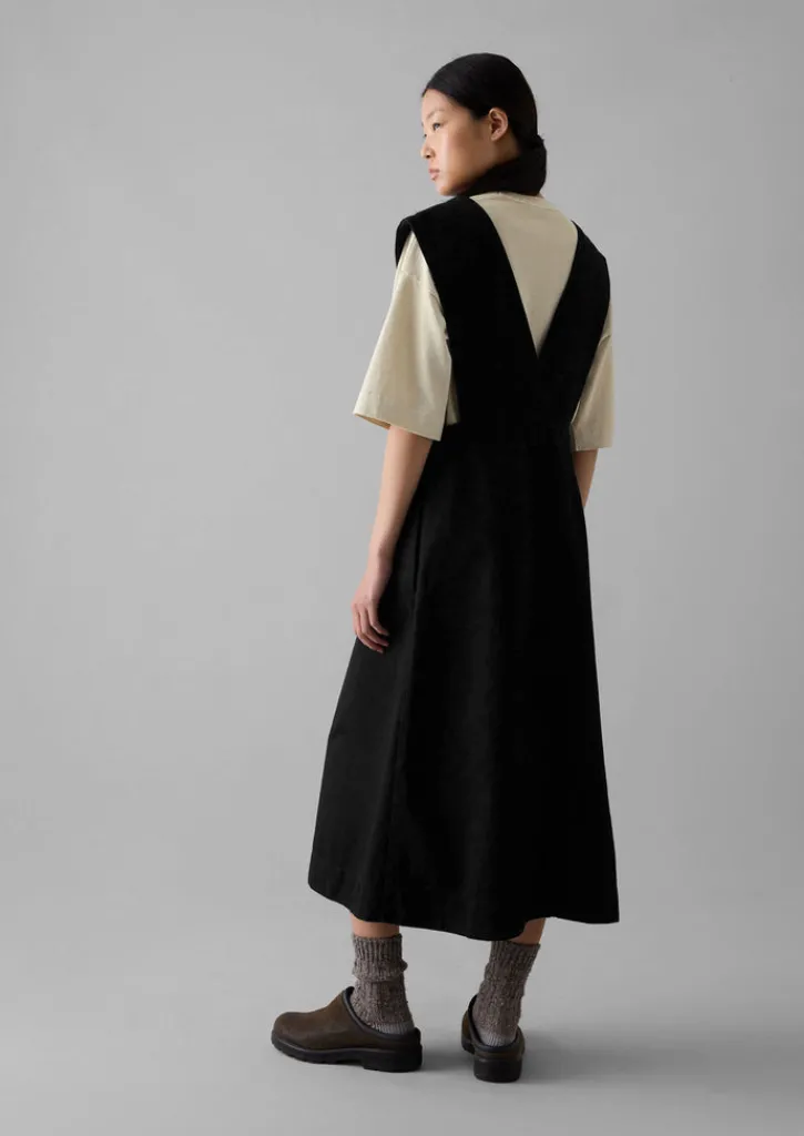 TOAST Organic Denim Pinafore Dress-Women Denim|Dresses