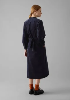 TOAST Organic Needlecord Wrap Dress-Women Cord|Dresses
