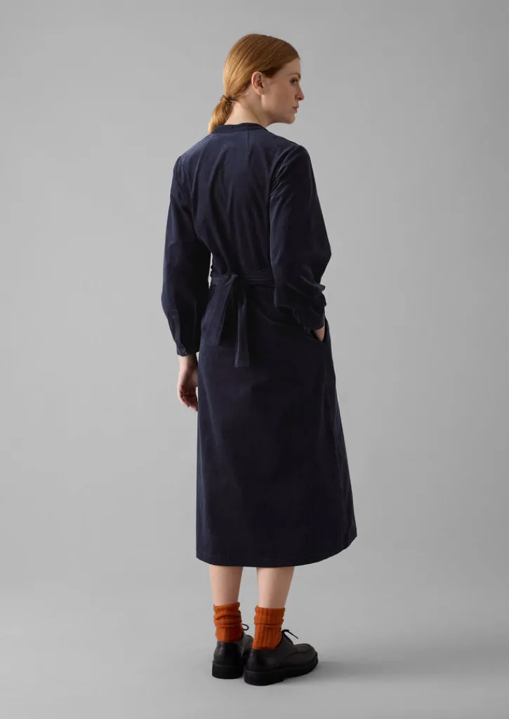TOAST Organic Needlecord Wrap Dress-Women Cord|Dresses