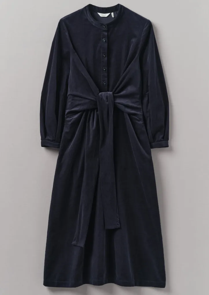 TOAST Organic Needlecord Wrap Dress-Women Cord|Dresses